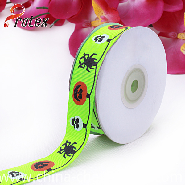 Halloween Printed Grosgrain Ribbon